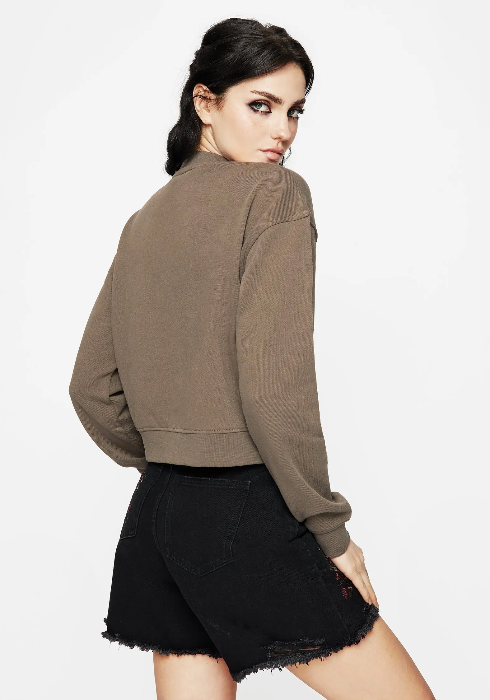 AllSeason Wearability Tagless Comfort Collar Galerina Graphic Print Cotton Sweatshirt