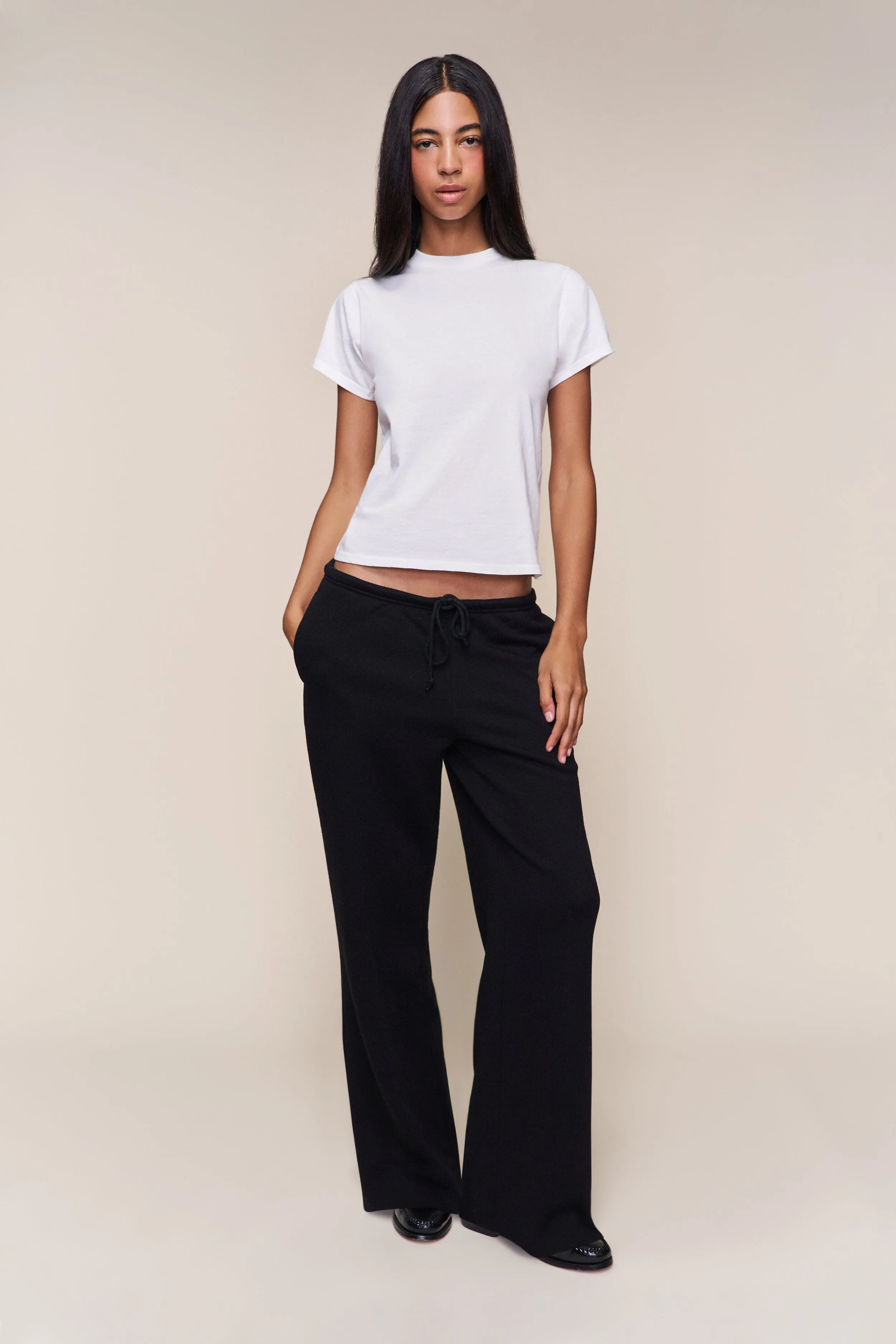 Drawstring Fleece Pant Mid-rise fit Anti Pilling Finish