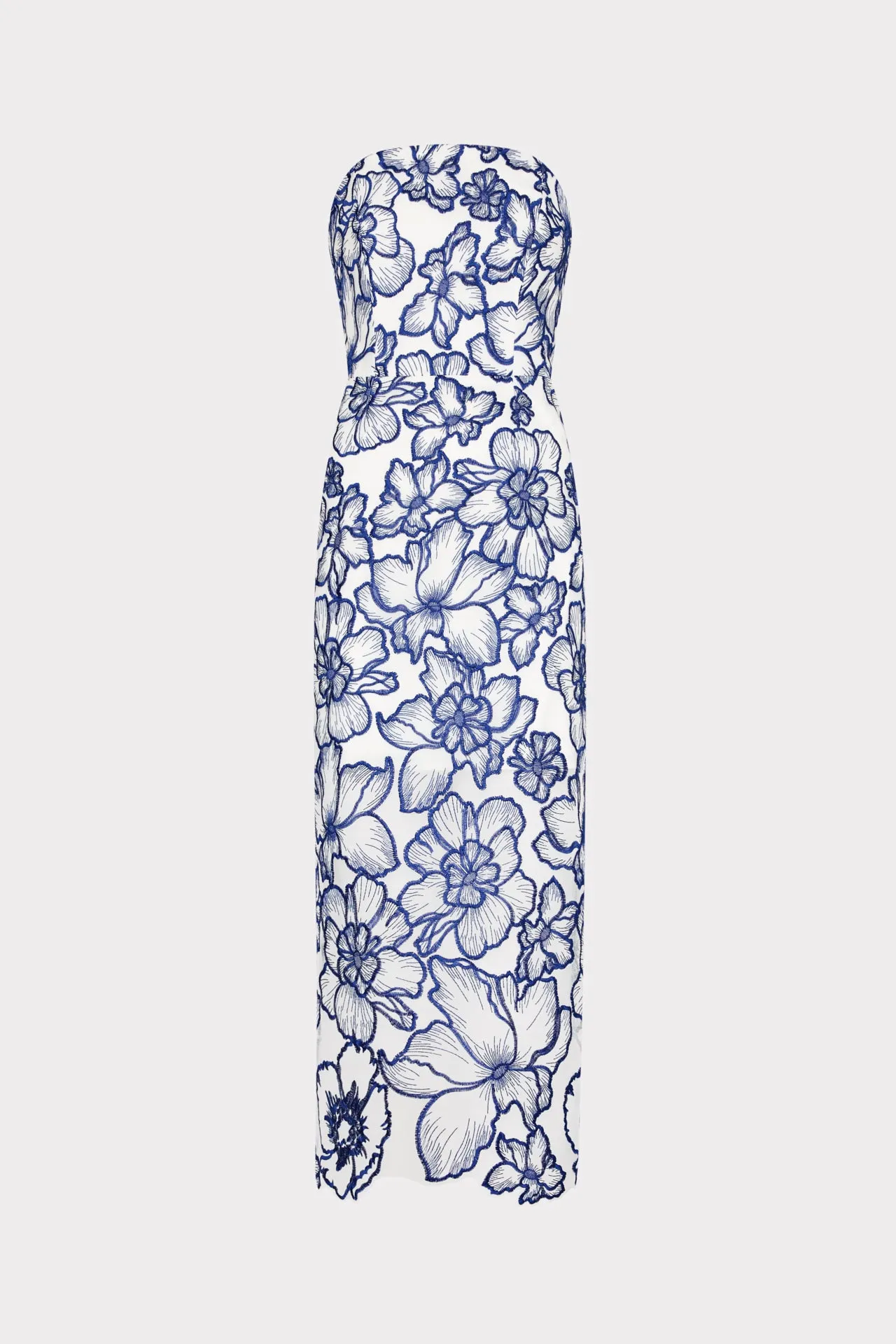 Kait Floral Garden Embroidered Dress Travel-Essential Relaxed-fit maxi dress