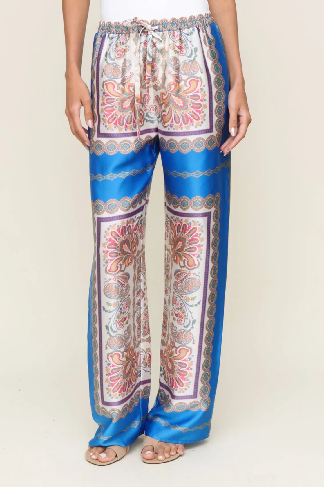 Alessia Floral Pant Smooth Fit Lining