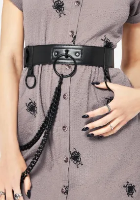 Calliope Chain Belt - Black Casual Layering