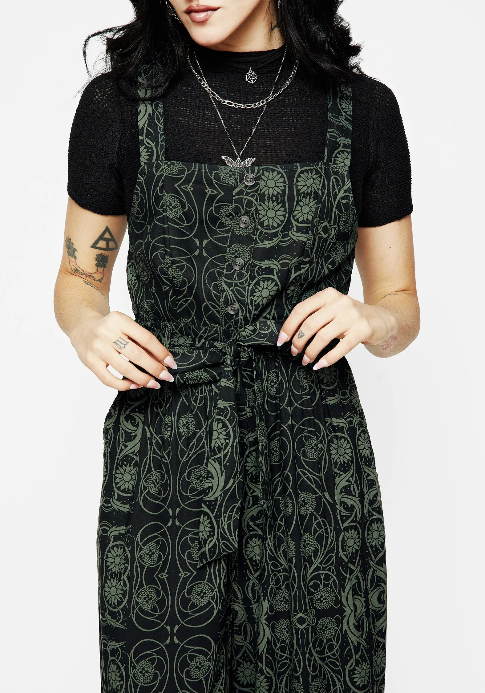 Double Layered Design Fianna Wide Leg Jumpsuit