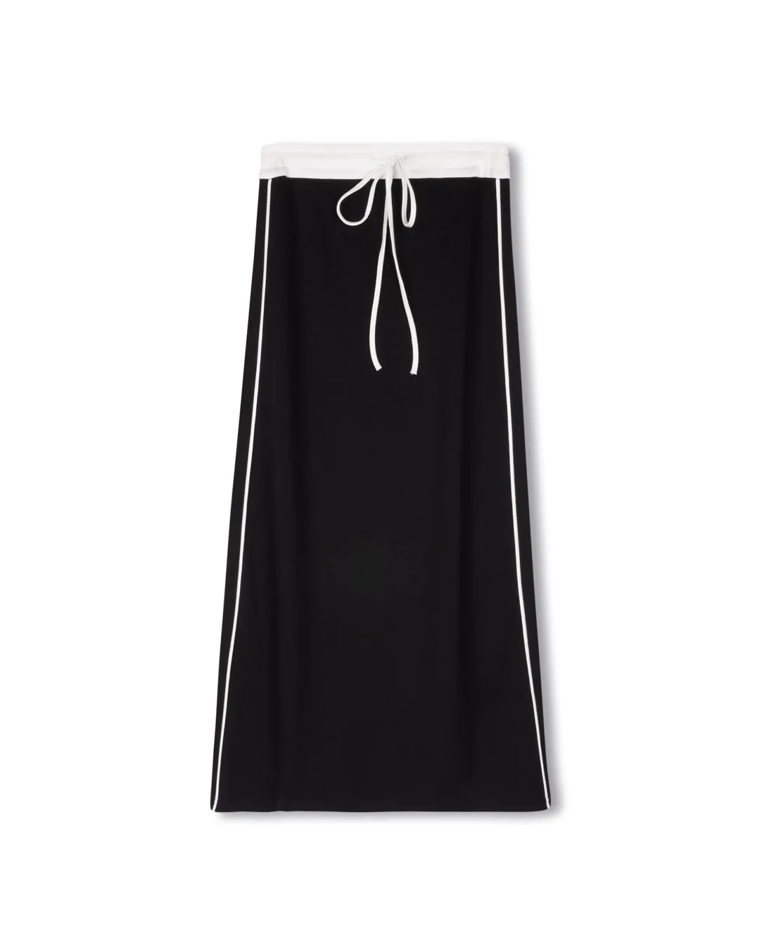 Foldable Design Trimmed Sweatshirt Skirt