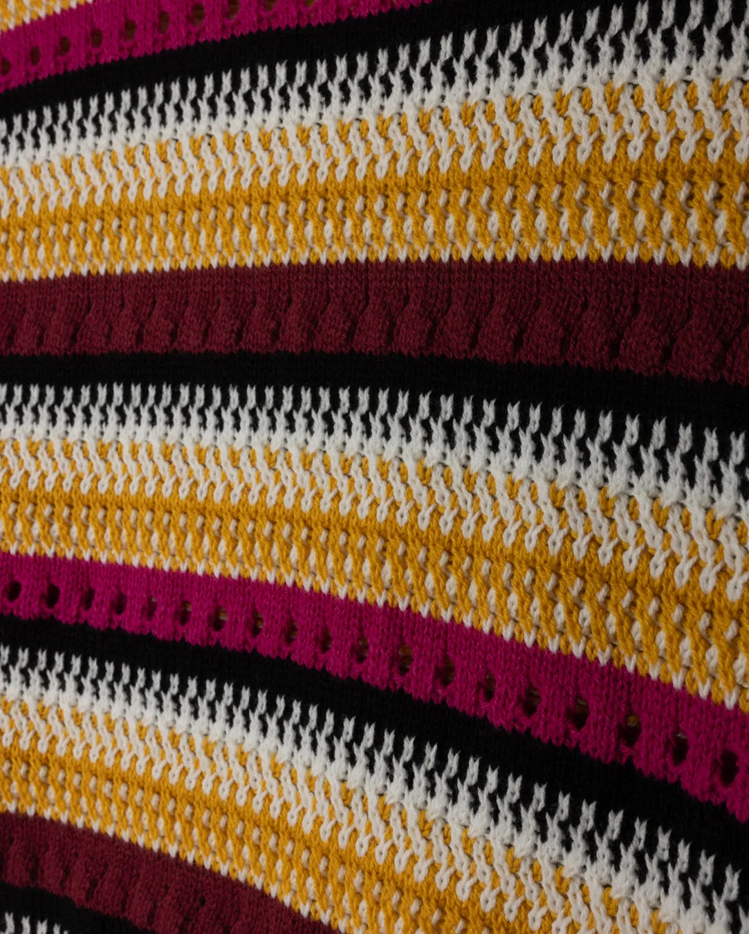 Chilly Weather Crochet Colorful Stripe Sweater