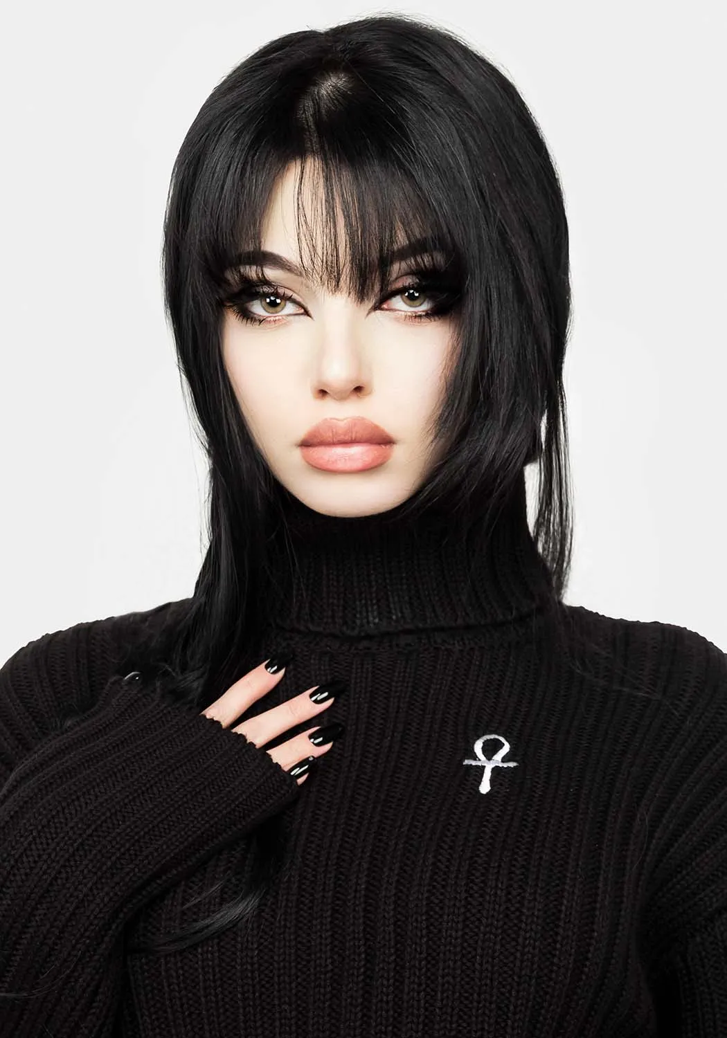 Fate Funnel-Neck Crop Jumper Comfortable Wear