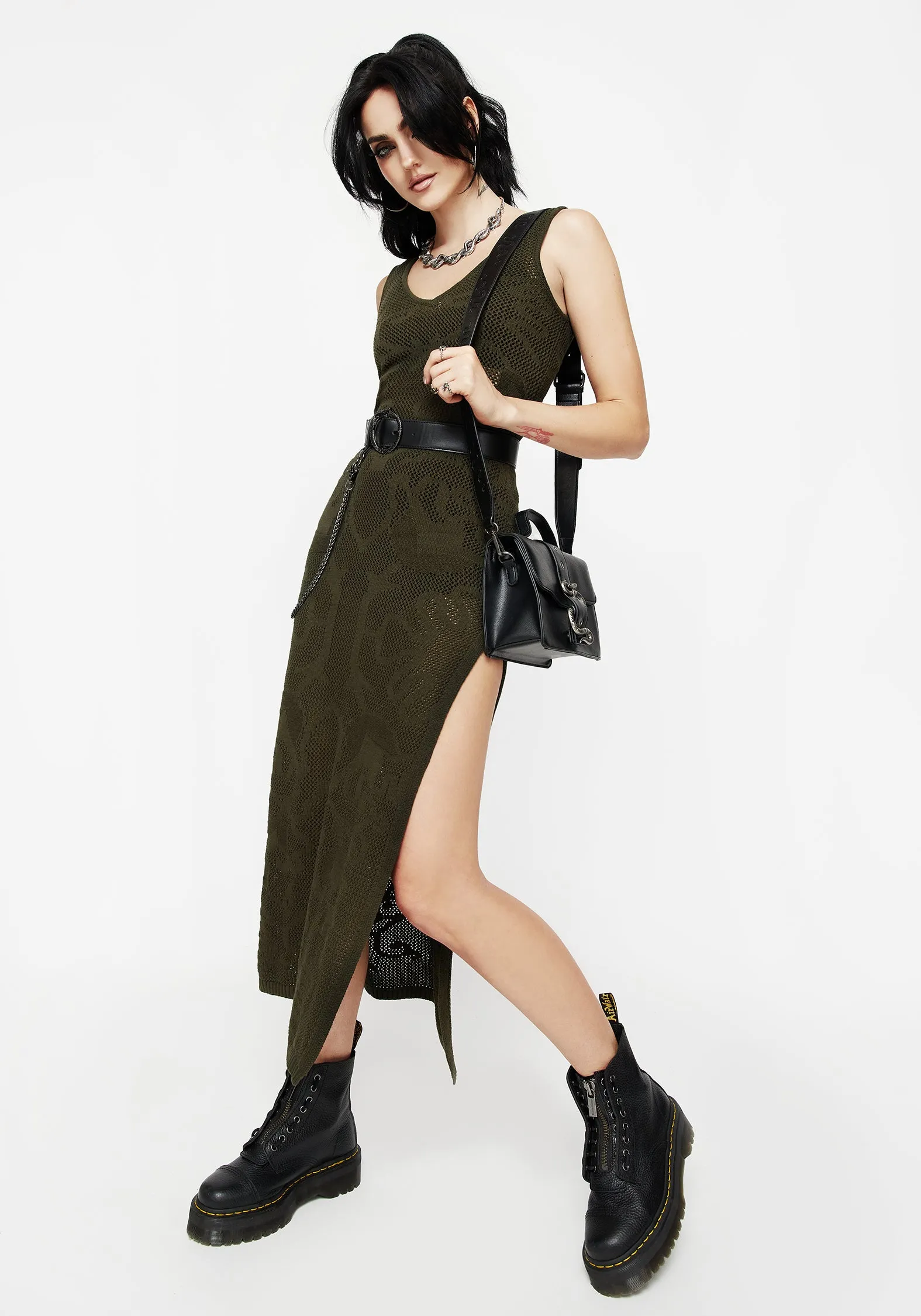 Soft Touch Tulip Jacquard Knit Cami Maxi Dress