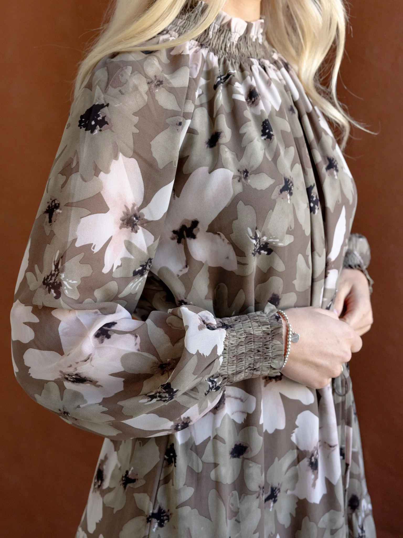 Stephanie Floral Dress Premium Material