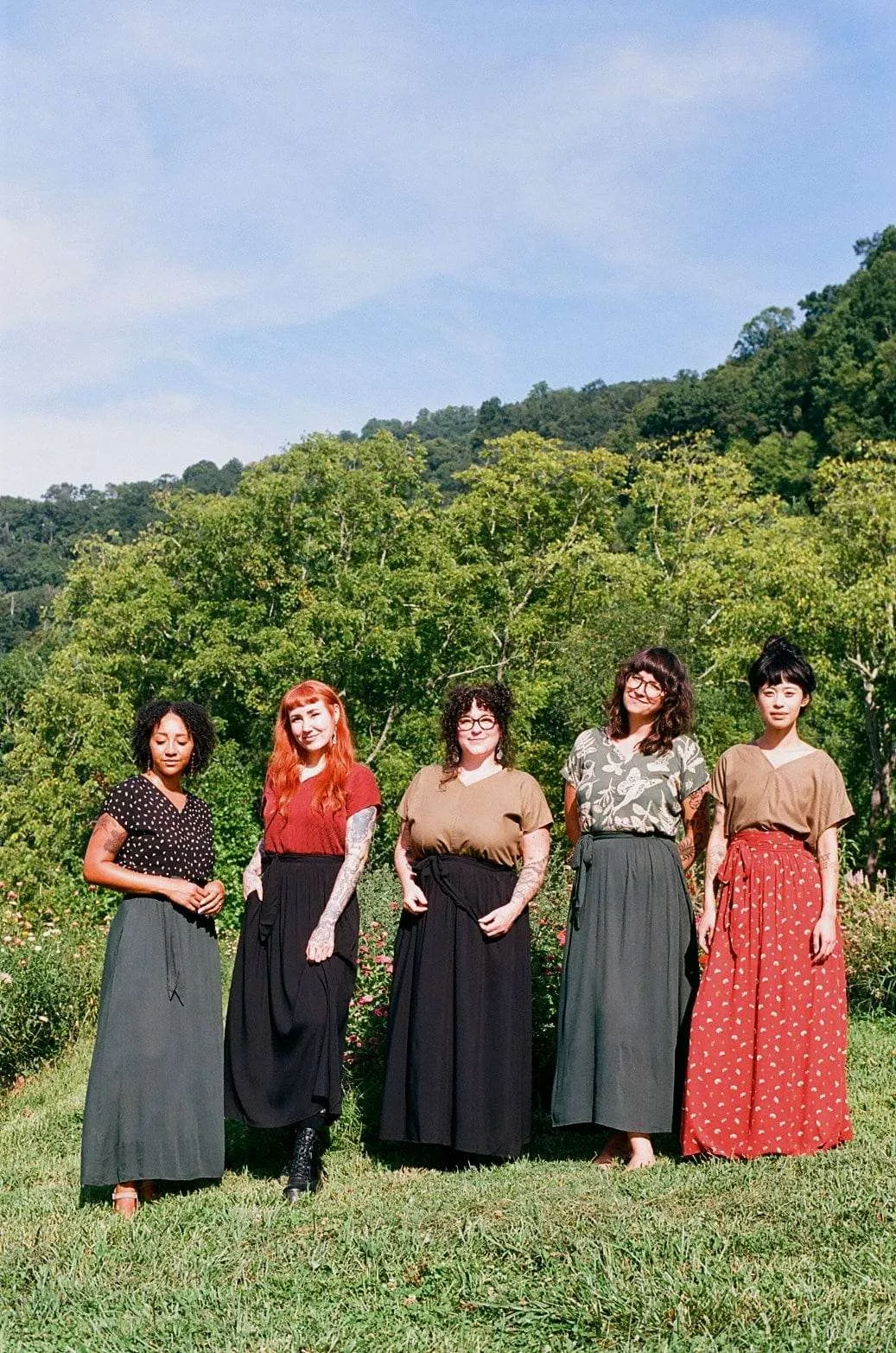 Dolman Top in Olive Raw Silk Relaxed Wearable Ribbed Hem