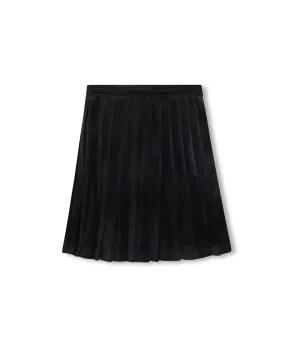 Spade Velvet Pleat Skirt Luxury Finish Runway Ready