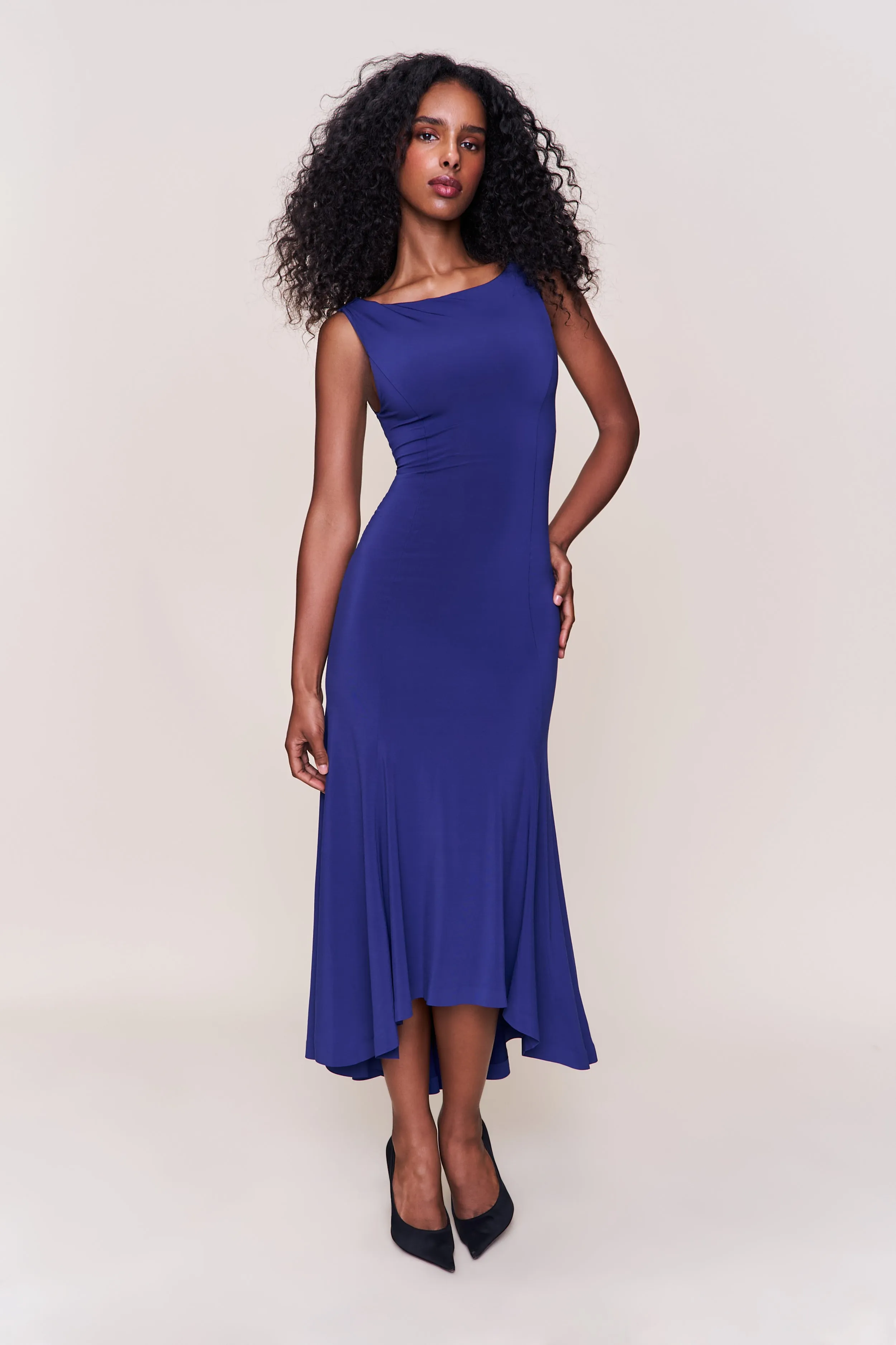 Luxurious Texture Daye Midi Dress