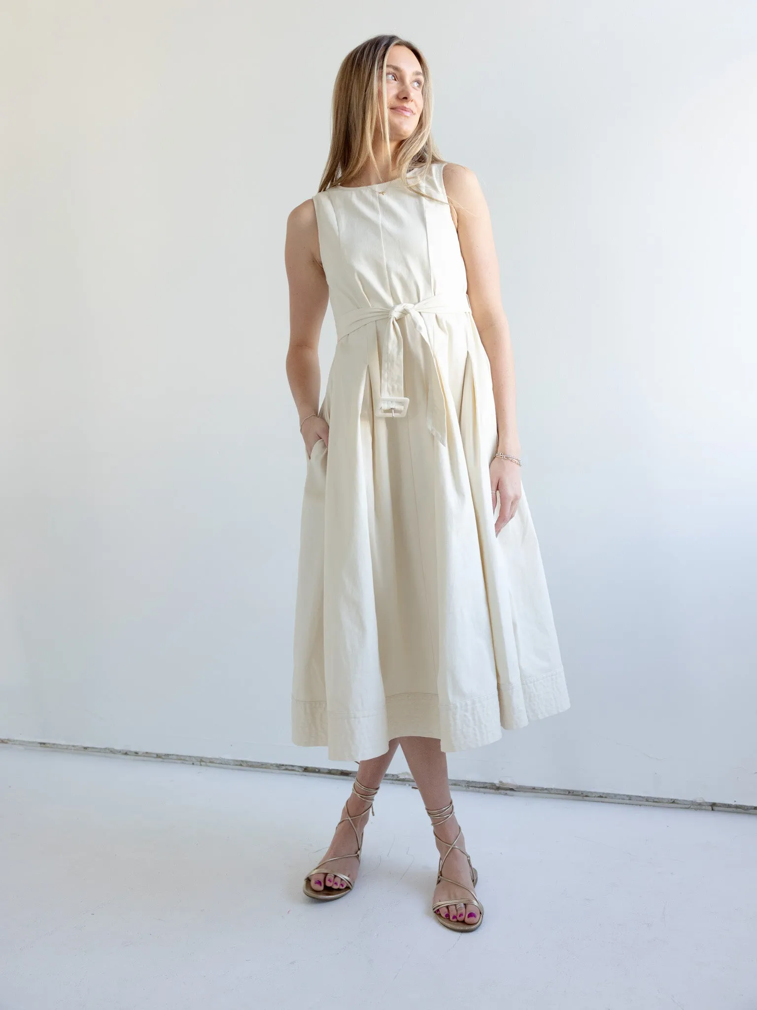 Dreamy Layers Addison Belted Midi Dress