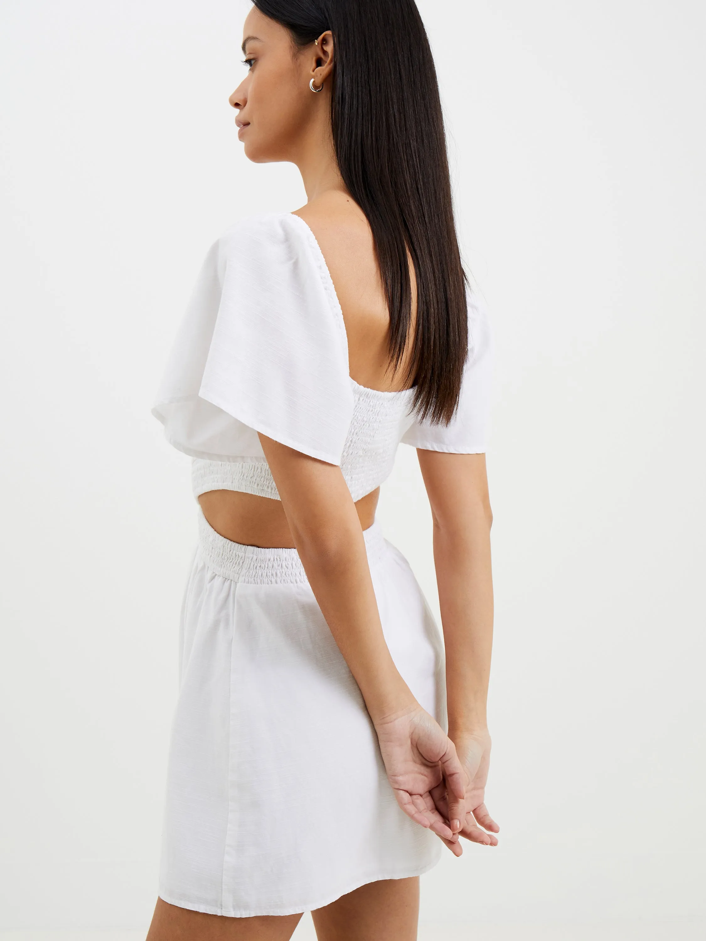 Office Shape Subtle Edge Alania Lyocell Cut Out Dress