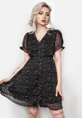 Sexy Soul Floral Look Spectral Button Up Dress