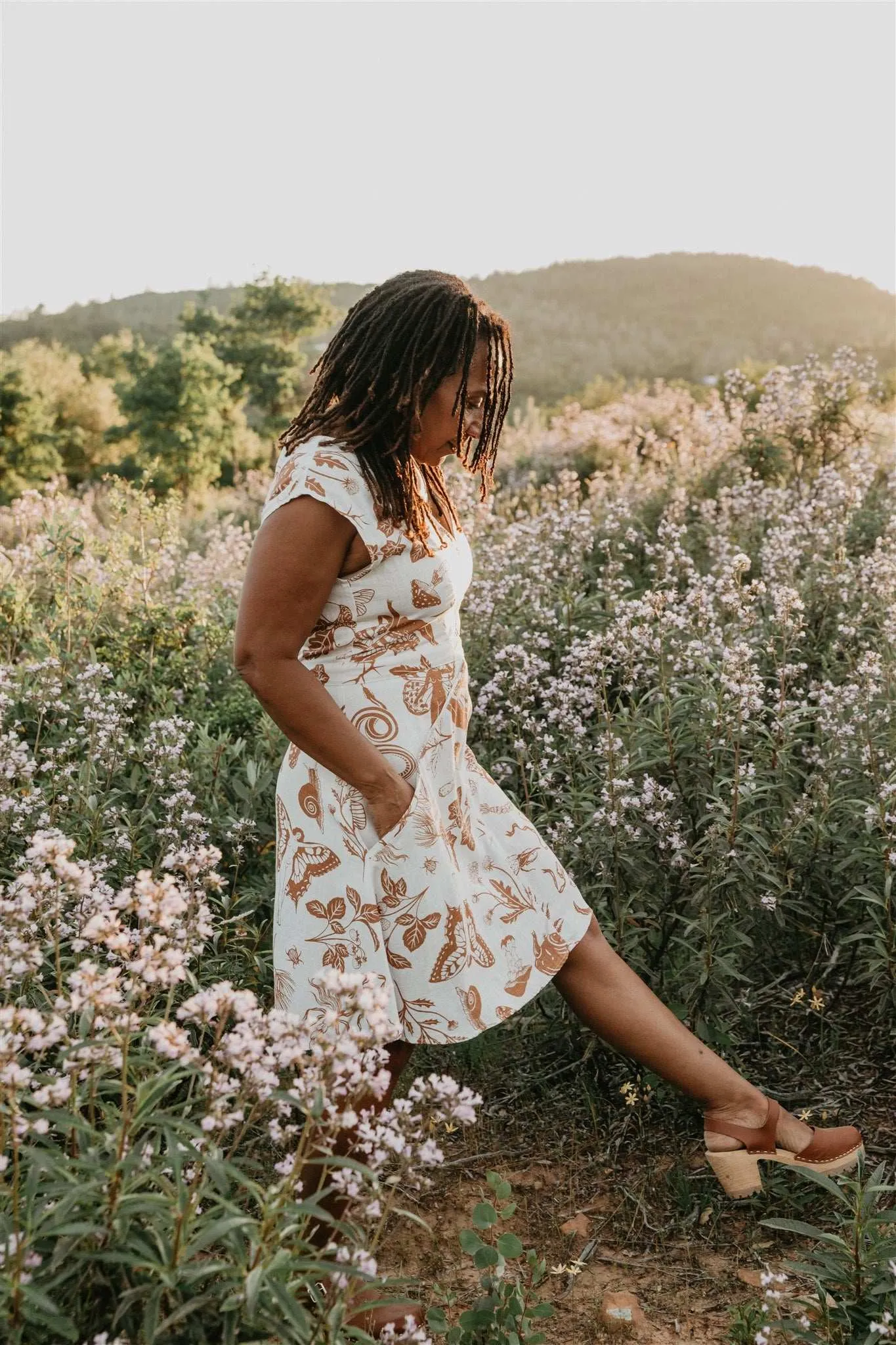 Spicy Xena in Oat Woodland Wonder Formal dinner wear