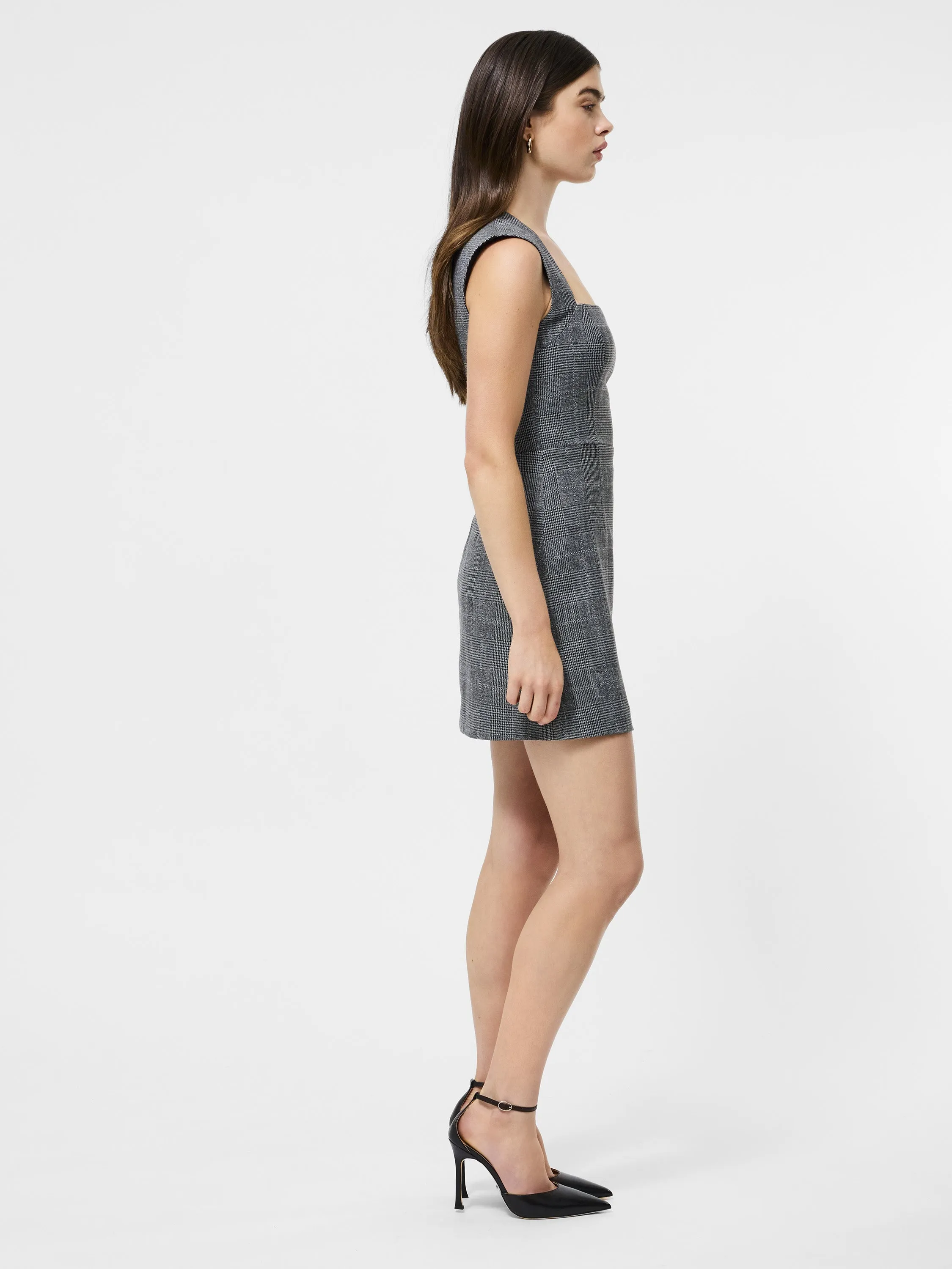 Owen Plaid Suiting Mini Dress Soft Cut