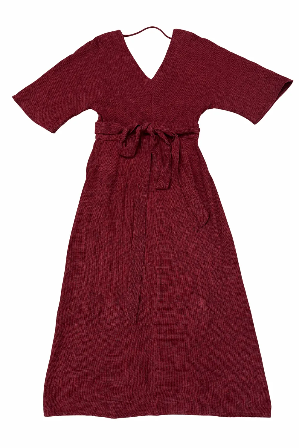 Diana Dress in Ruby Checker Smooth Finish