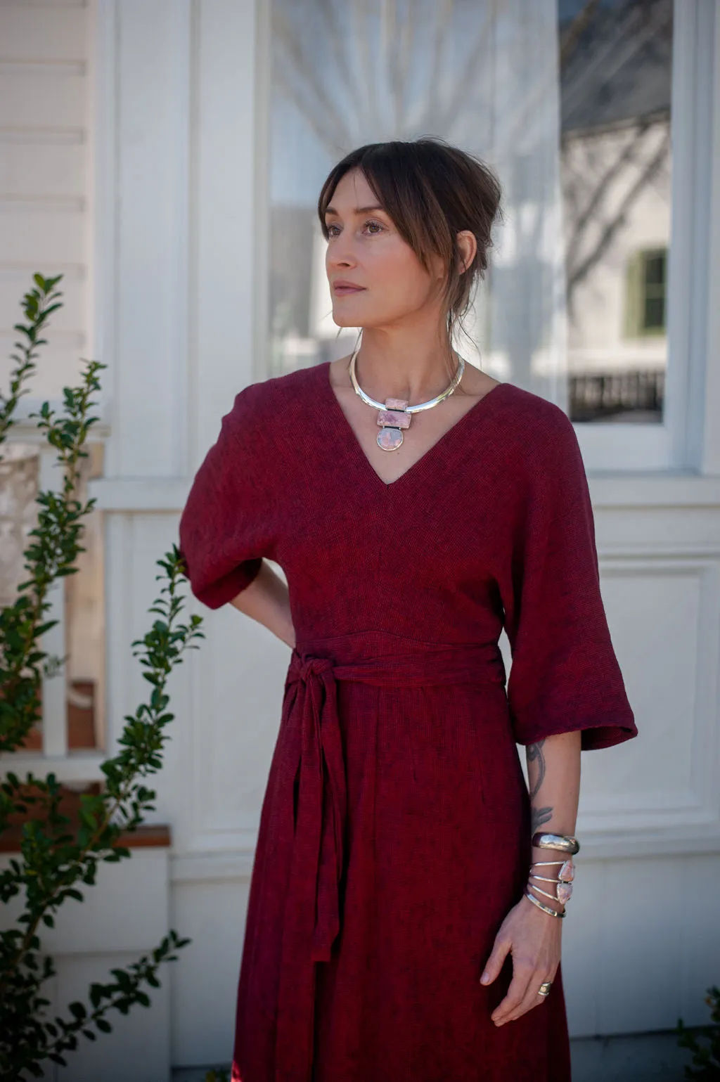 Radiant Mood Summer Staple Diana Dress in Ruby Checker