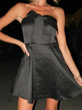 Steal the Night Strapless Mini Dress in Black - Final Sale UV Protection Fabric OdorResistant Fiber