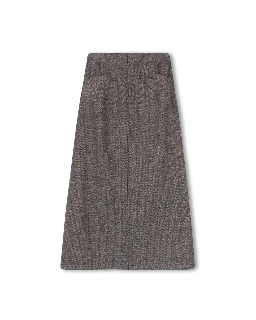 Abstract Motif Straight Maxi Skirt