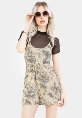 Breathable Lining Maypole Cotton Print Cami Playsuit