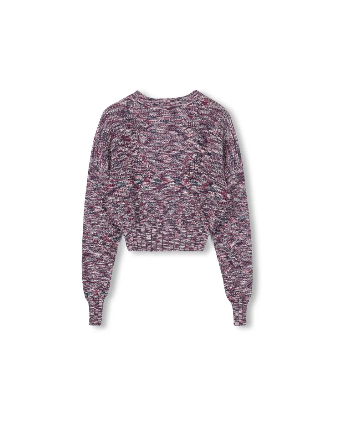 Stylish Wear Crew Neck Textured Chunky Knit Sweater