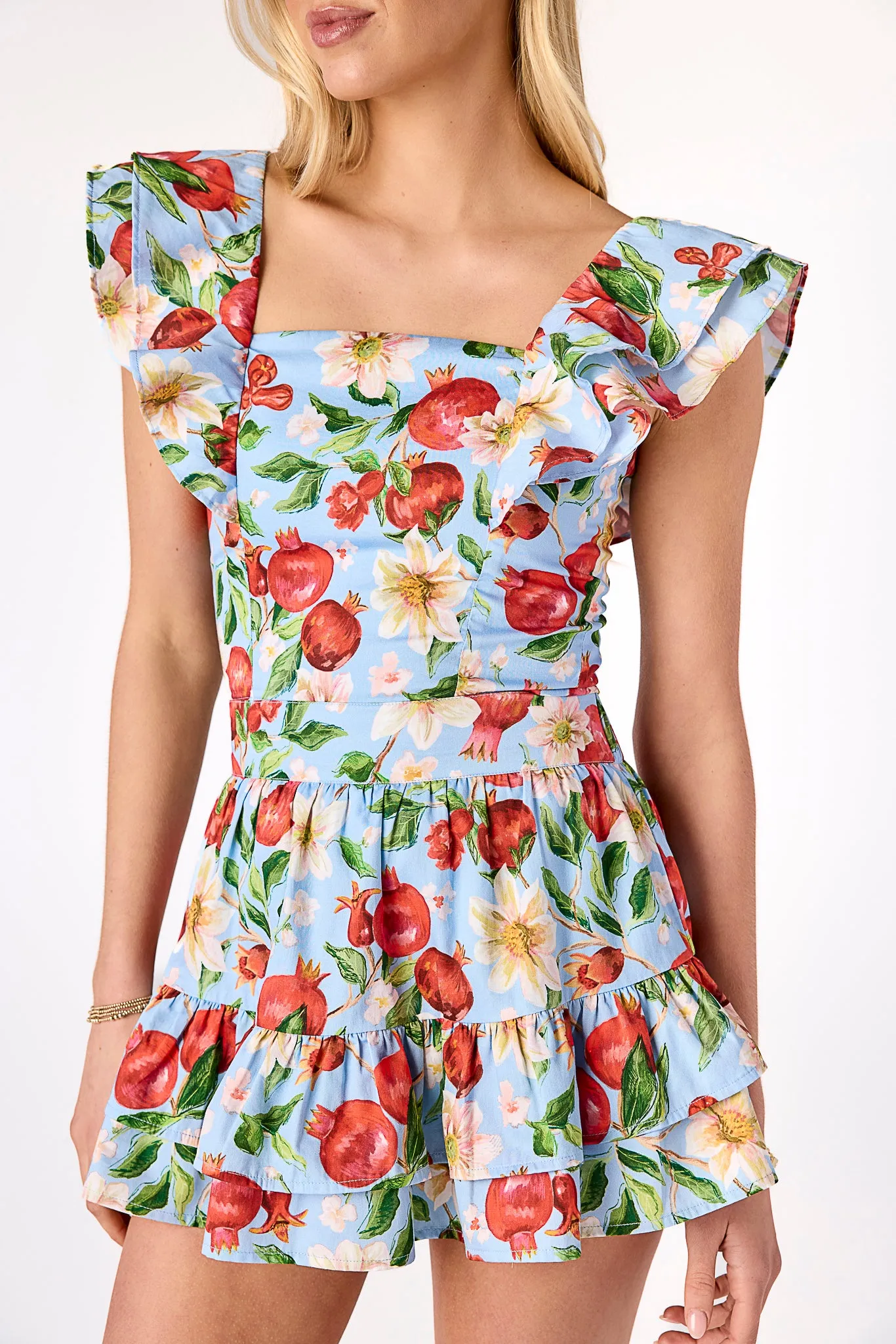 Buttonless Closure BreathableMesh Maya Printed Top