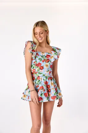 AdjustableHemCuffs LayeringFriendly Weight Maya Printed Top