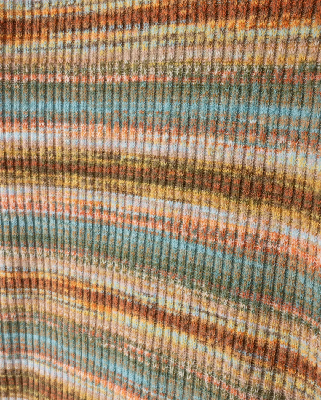 Multi Color Rib Turtleneck Pre Shrunk Cotton