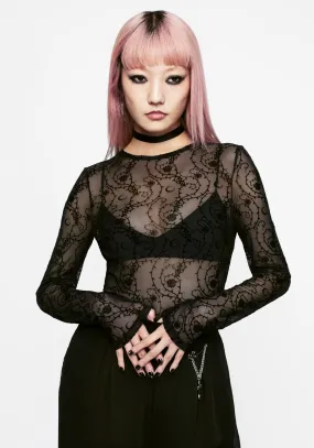 Thorns Mesh Top Summer Polo