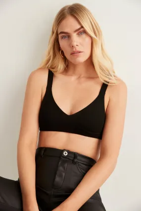 Mesh Back Bralette Hidden Pocket Design