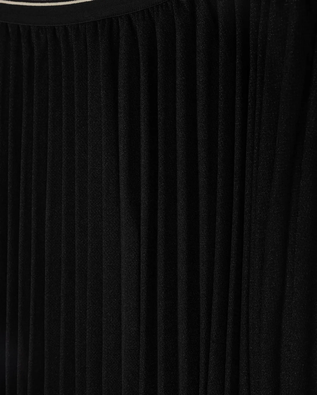 Stripe Band Pleated Skirt Embroidered Detail Fair trade