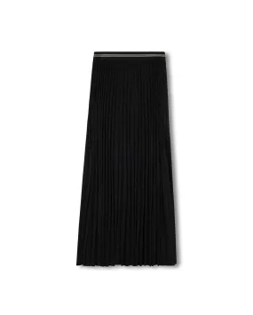 Stripe Band Pleated Skirt tech fabric