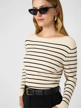 Stripe Crinkle Knit NoSnag Surface Simple Aesthetic