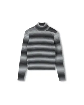 Comfy Touch Striped Knit Turtleneck