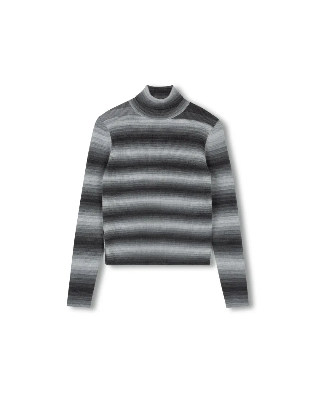 Comfy Touch Striped Knit Turtleneck