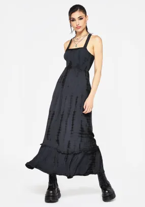 Chilly Weather Wear Wrap Charm Aria Tie Dye Midaxi Dress