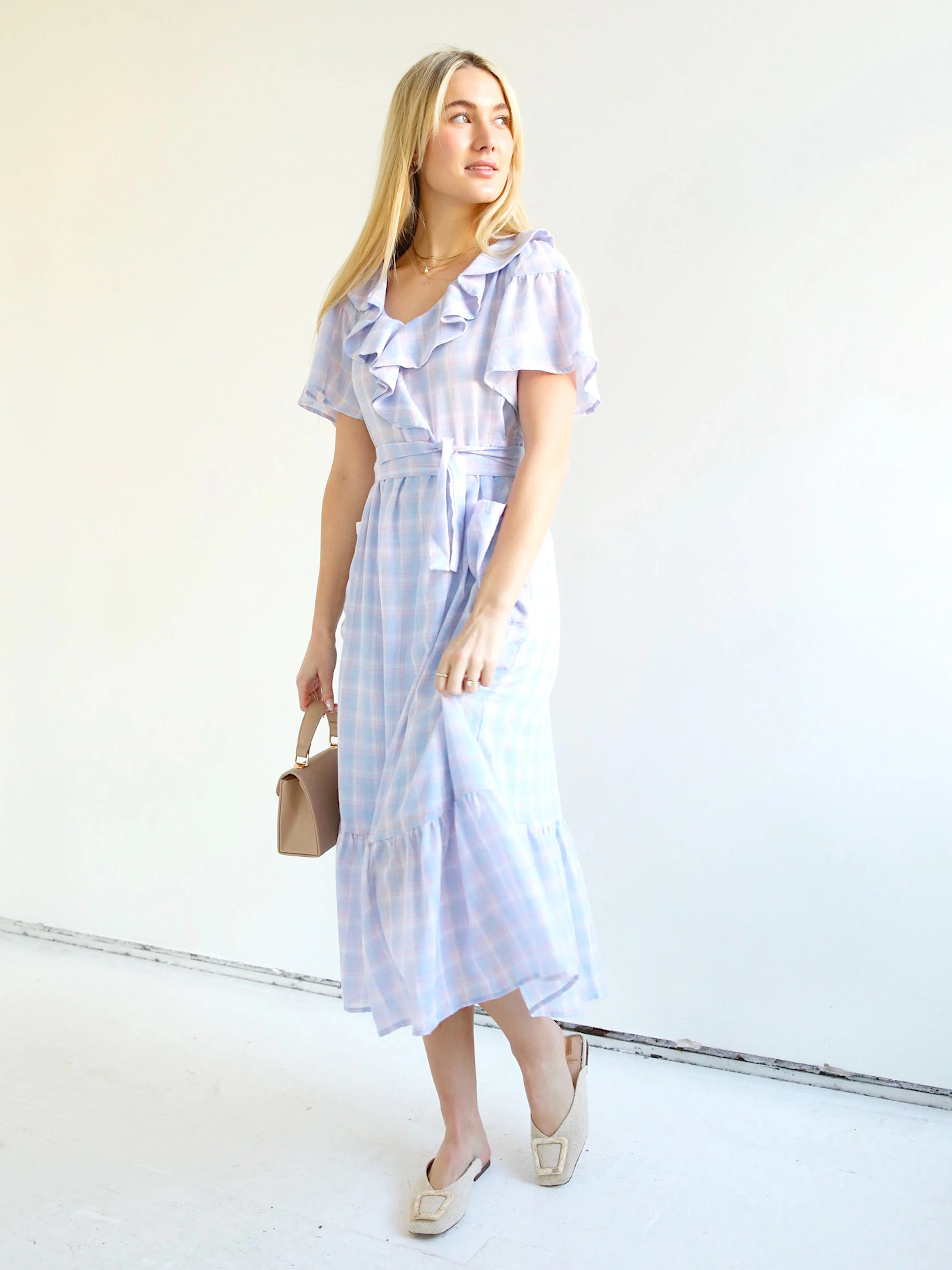Sleek Design Chesney Check Midi