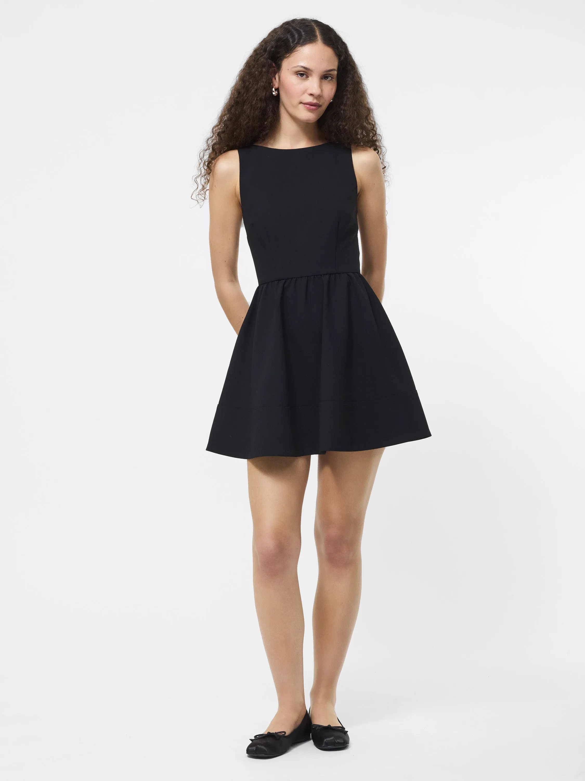 Pure Comfort Azra Twill Low Back Mini Dress