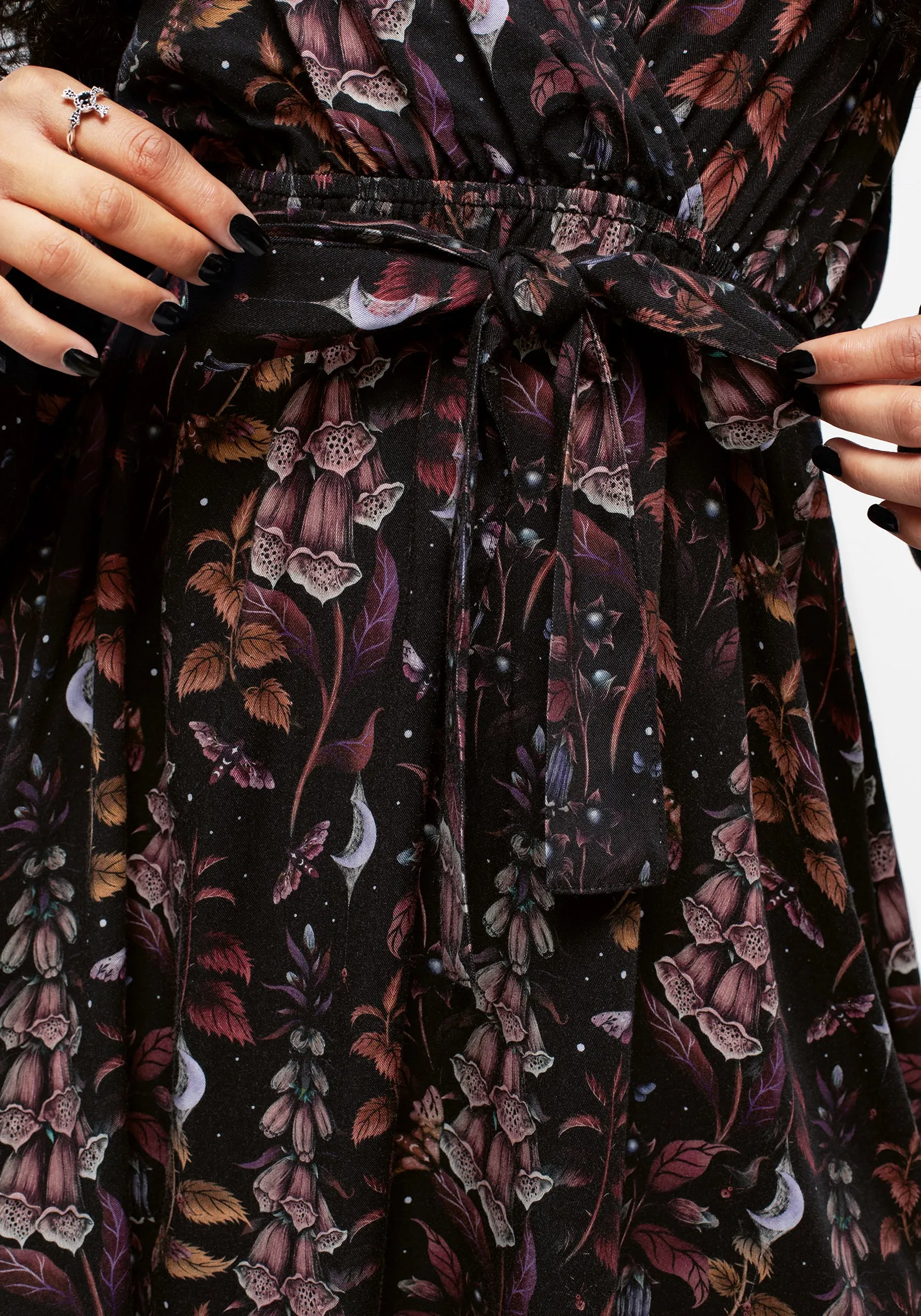 Chic Balance Foxglove Mini Wrap Dress