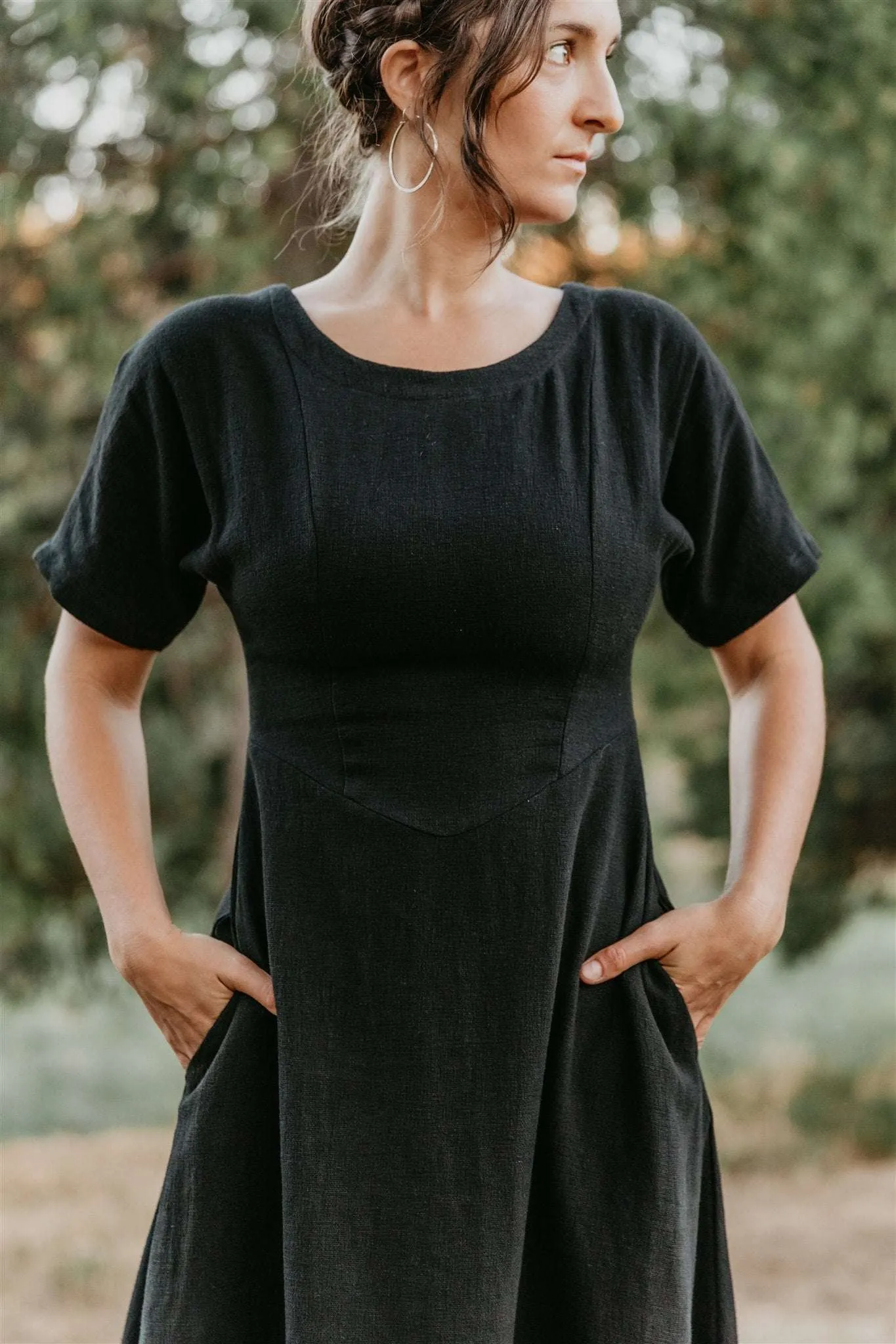 Bella Dress in Black Breathable Feel