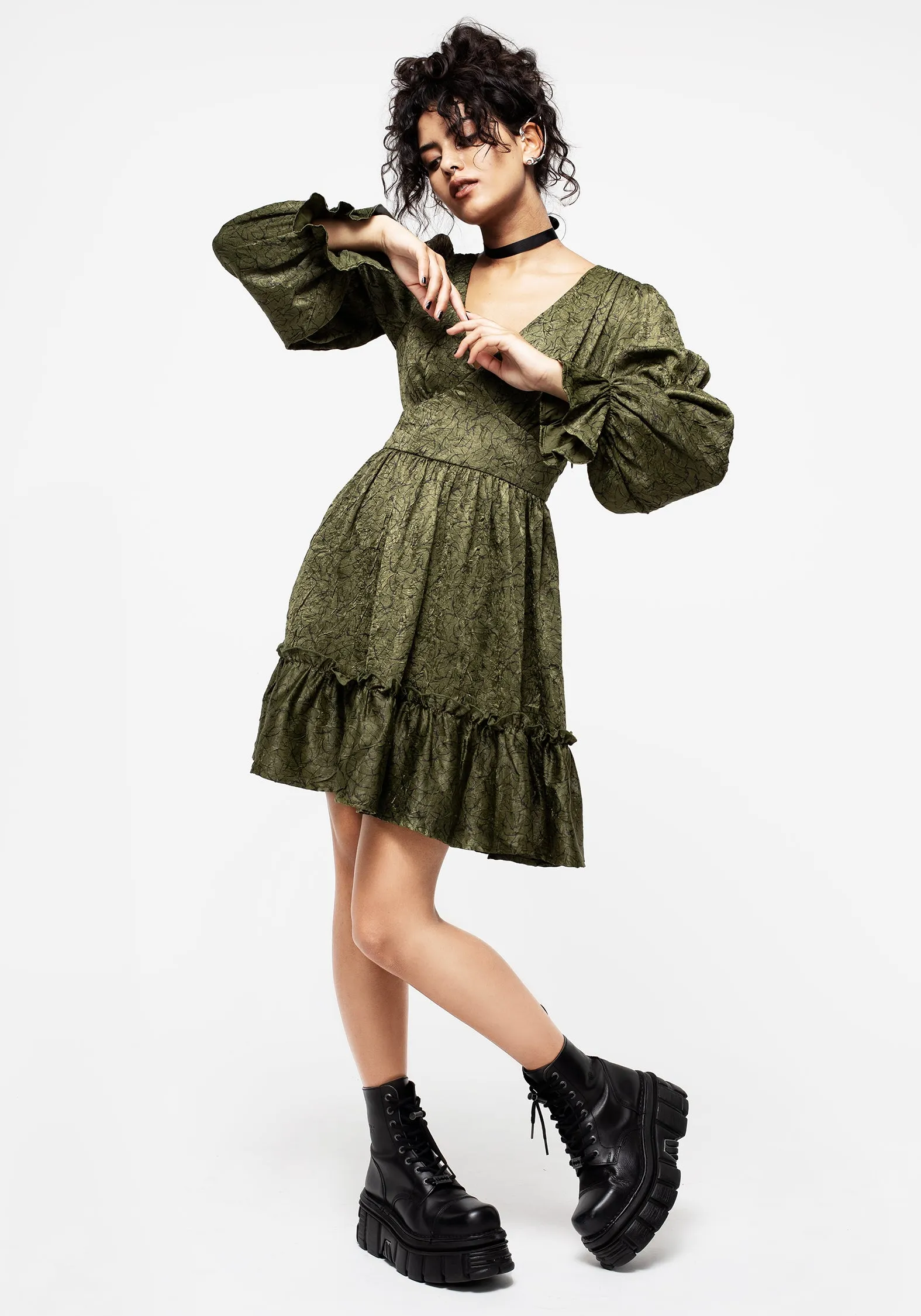 Must-have Lined interior Arda Virago Sleeve Mini Dress