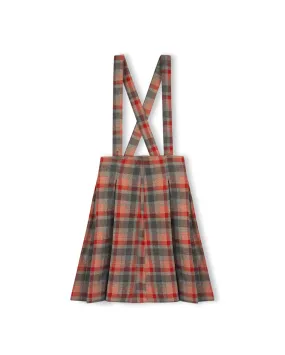 Wish Plaid Pleated Skirt Midi length Subtle Details
