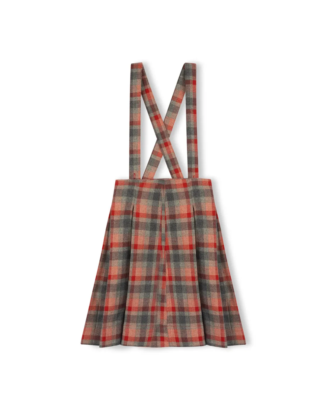 Back Slit Tear Resistant Material Wish Plaid Pleated Skirt