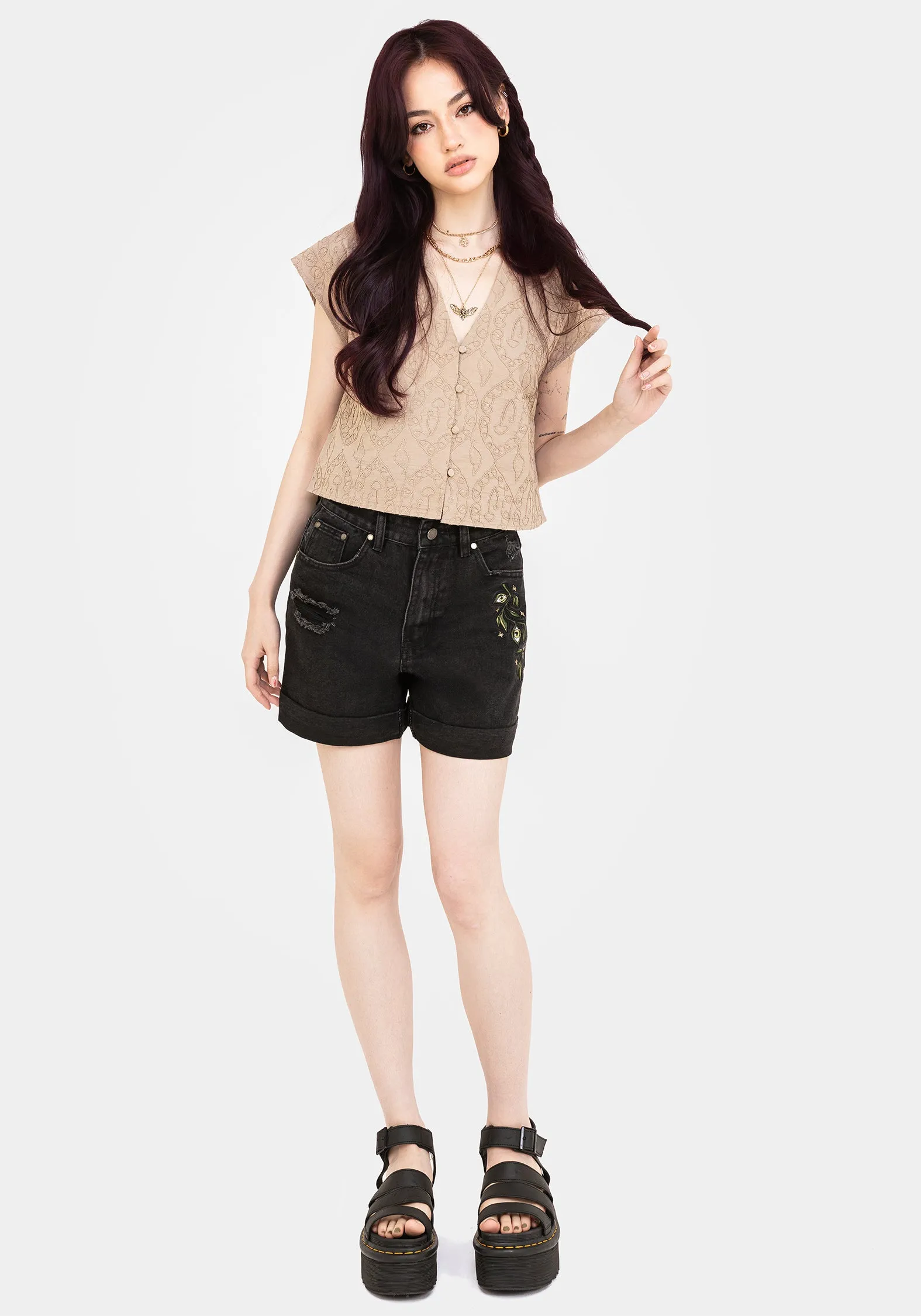 Beach Attire Polished Style Suma Cotton Textured Blouse