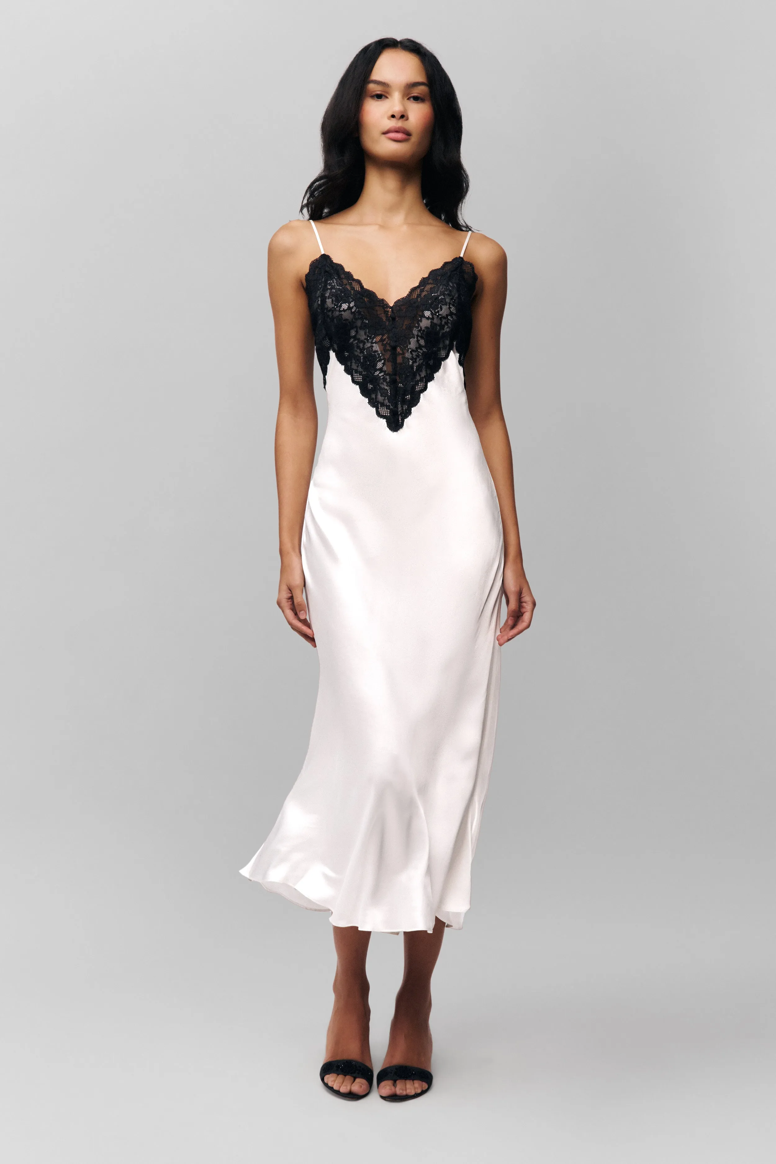 Nova Slip Midi Dress Stylish below-the-knee gown