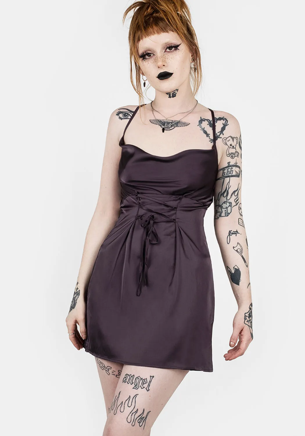 Simple Shape BOULEVARD MINI COWL DRESS