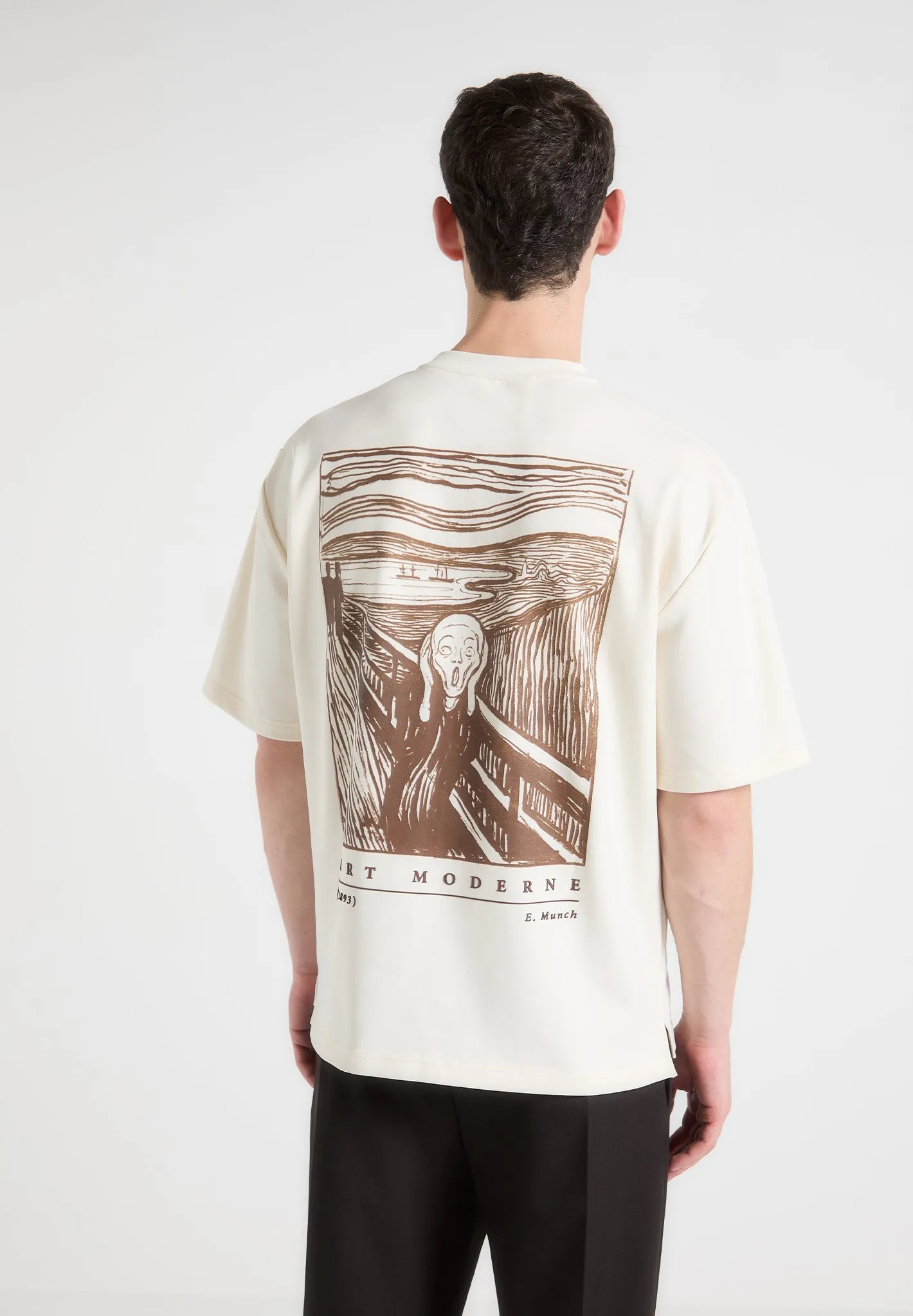 The Scream - T-Shirt - Cream Minimalist Closure Ventilated Back
