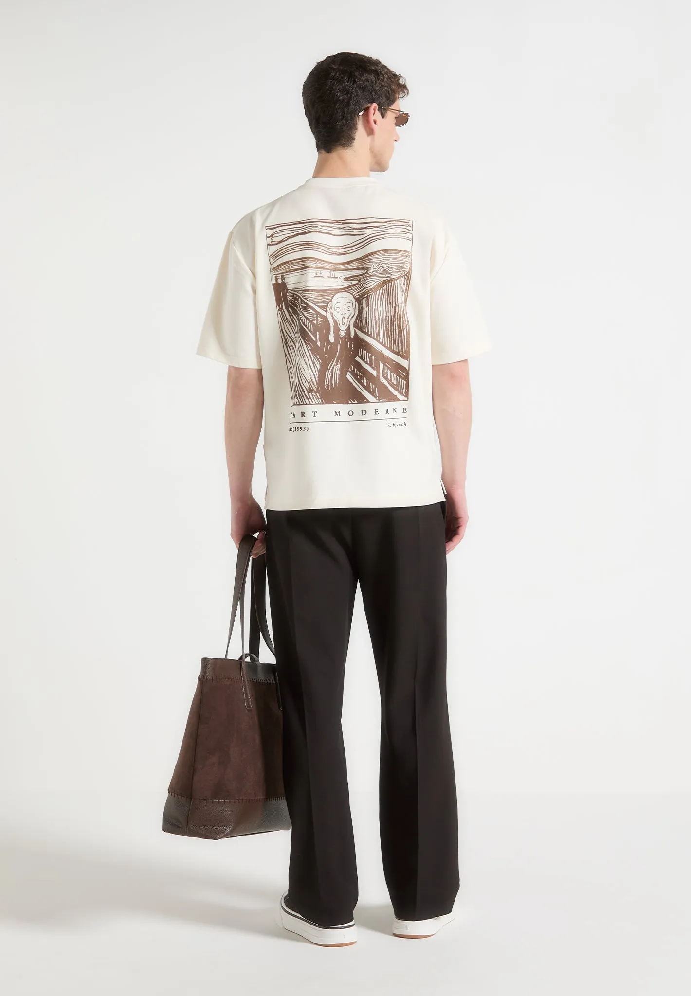 Comfort Fit The Scream - T-Shirt - Cream