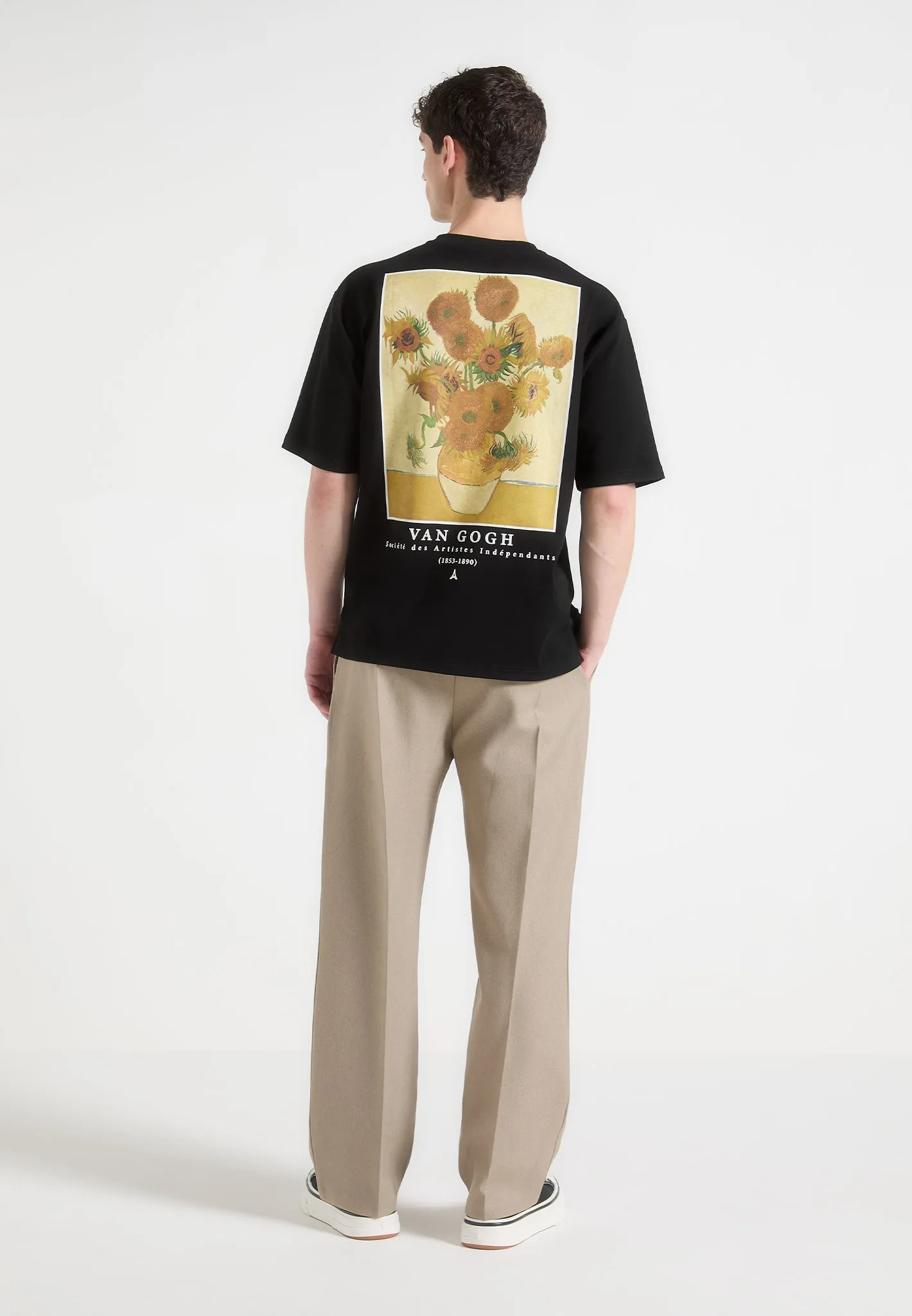 Evening Elegance Sunflowers - Van Gogh T-Shirt - Black