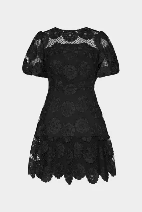 Easy Wrap Cocktail-Party Yasmin Daisy Lace Dress